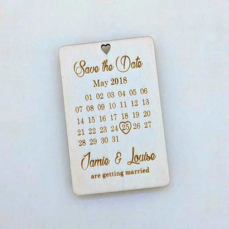 Индивидуальный календарь деревенские свадебные деревянные магниты для