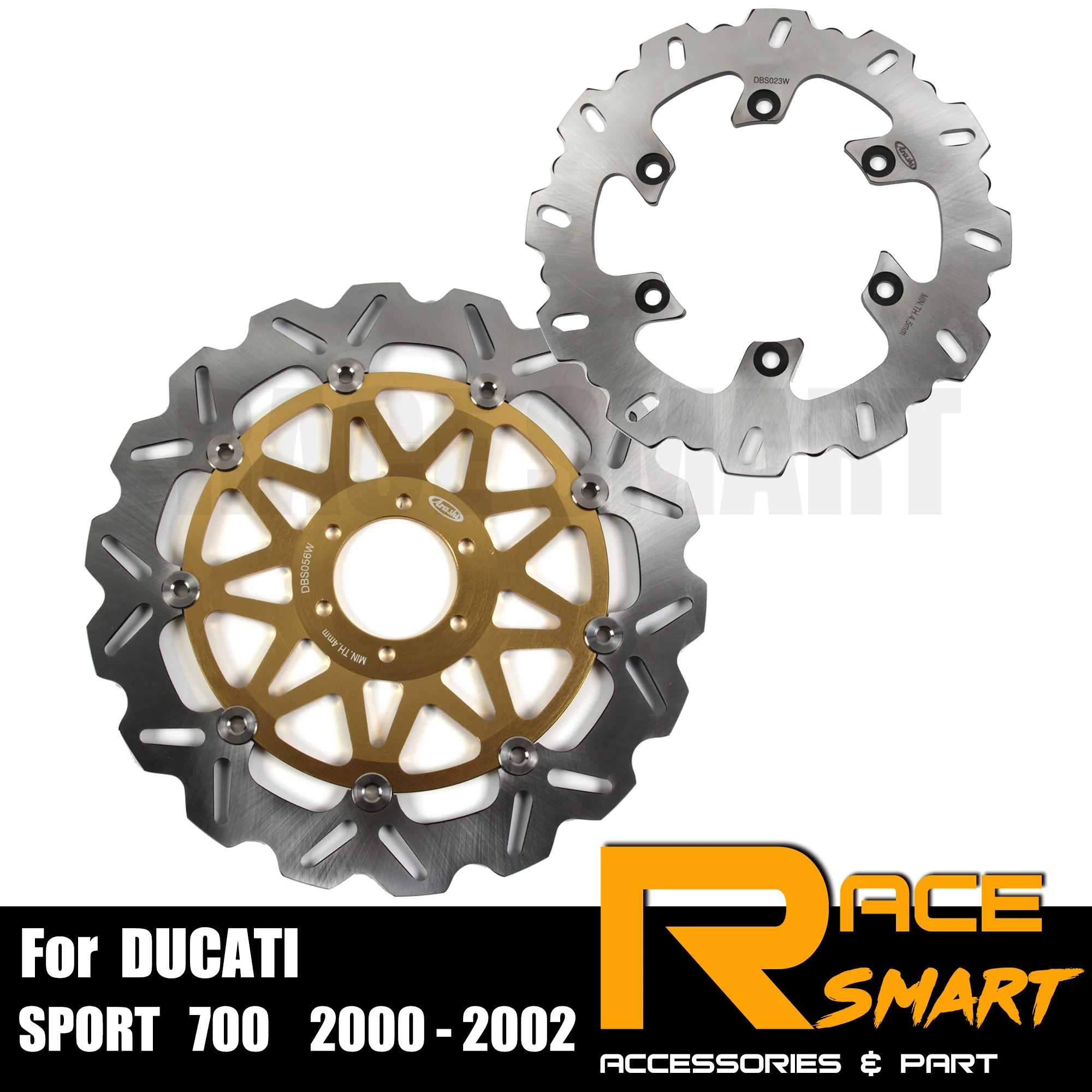

Мотоцикл CNC передний и задний плавучий тормозной ротор для DUCATI SPORT 700 2000 - 2002 мотоциклы тормозные роторы SPORT700 2001