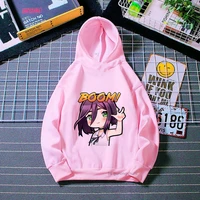 newly girls hoodies japanese anime chainsaw man pochita chibi cartoon printed childrens pink hoodie kawaii baby girl sweatshirt