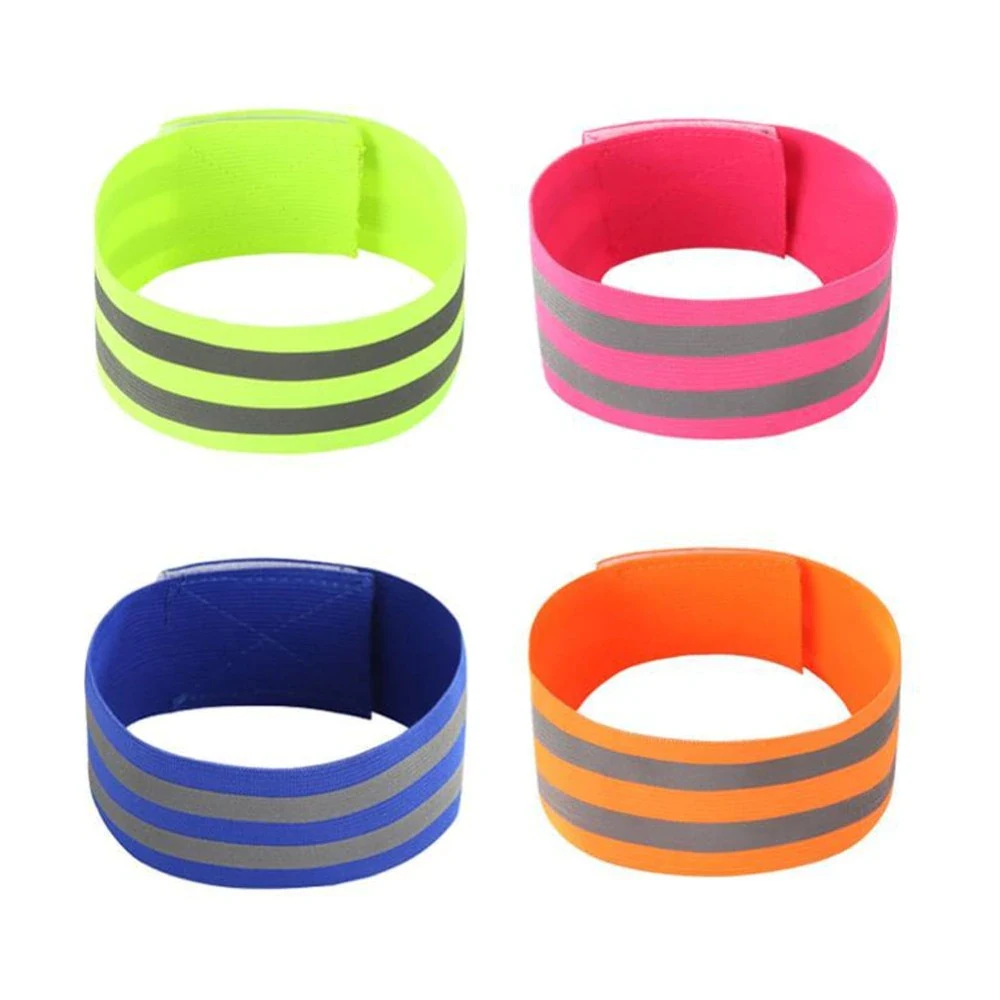 

Warning Color Reflective Bands Safety Flashing Armband Belt Glow In The Dark Visible From 200 Meters Away Durable And Firm