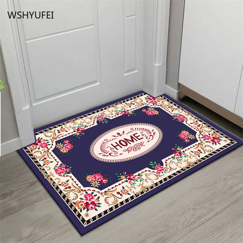 

European-style floor mats, household absorbent non-slip mats, bedroom door mats, hall, bedroom carpets, all can be cut