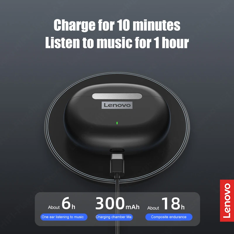 Беспроводные наушники Lenovo LP3 ANC TWS Bluetooth 5 2 наушники-вкладыши с активным