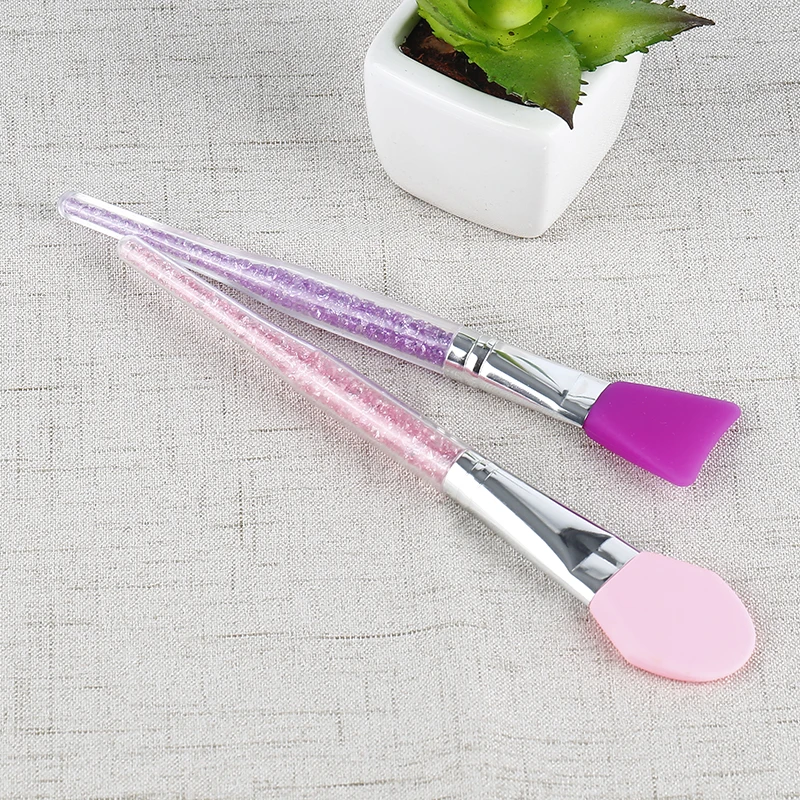 2 шт горный хрусталь стержень маска щетка Розовый Фиолетовый Многоразовые