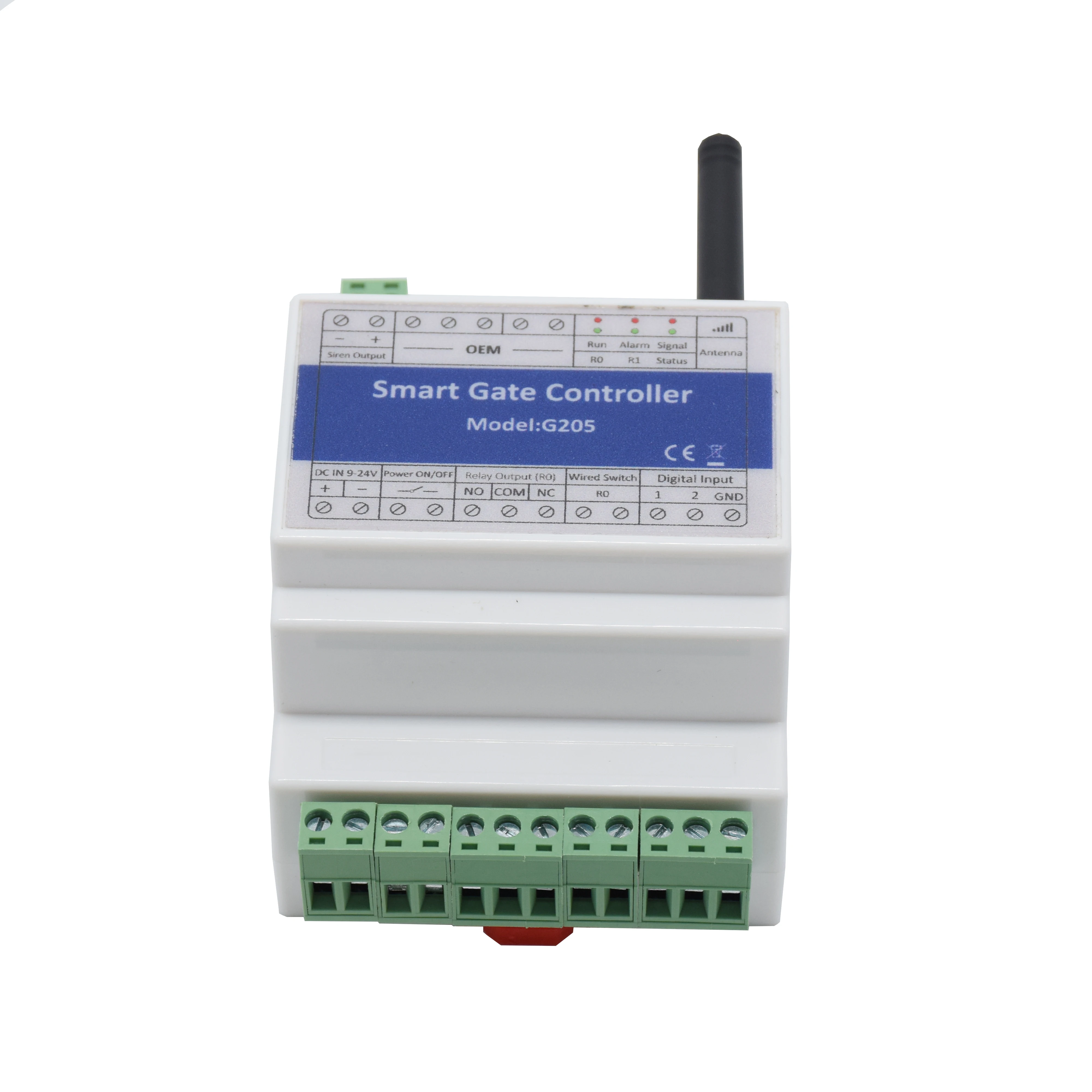 Пульт дистанционного управления DIN-рейка GSM 4G SMS Открыватель ворот с одним реле
