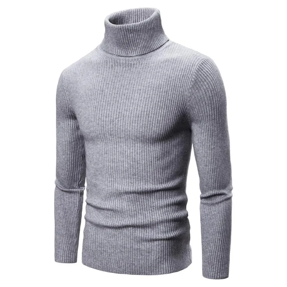 

Sweater Man Solid Color Warm Casual Knitted Men Pullover Sweaters
