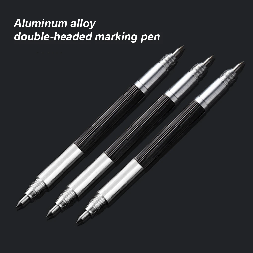 

Marking Pen Aluminum Alloy Glass Engraving Pen Portable Pocket Metal Wood Engraver Marker Construction Marking Tools