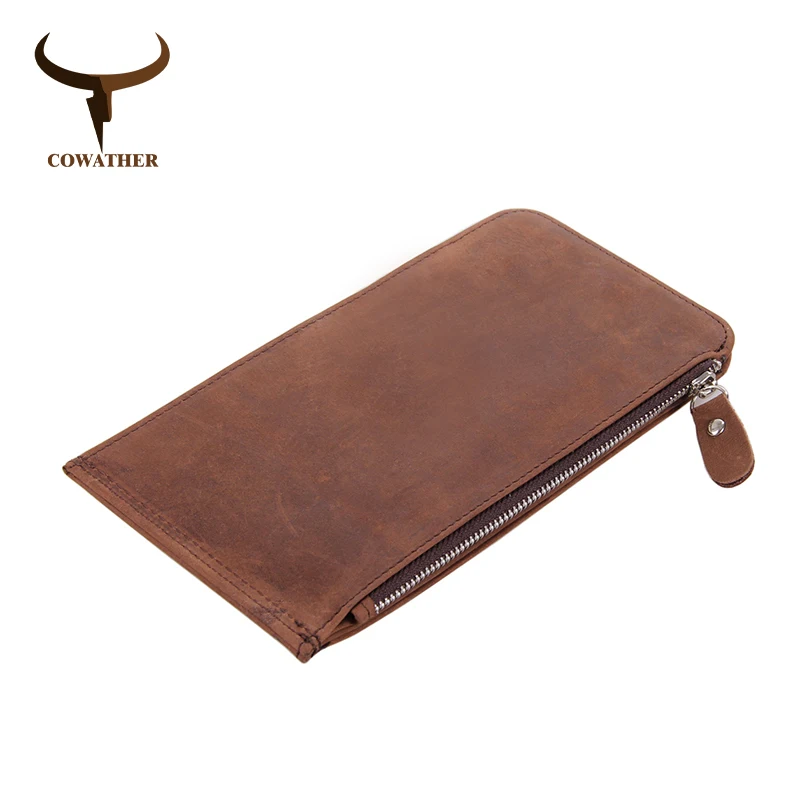 Мужской кошелек из натуральной воловьей кожи с отделением для карт|Мужские