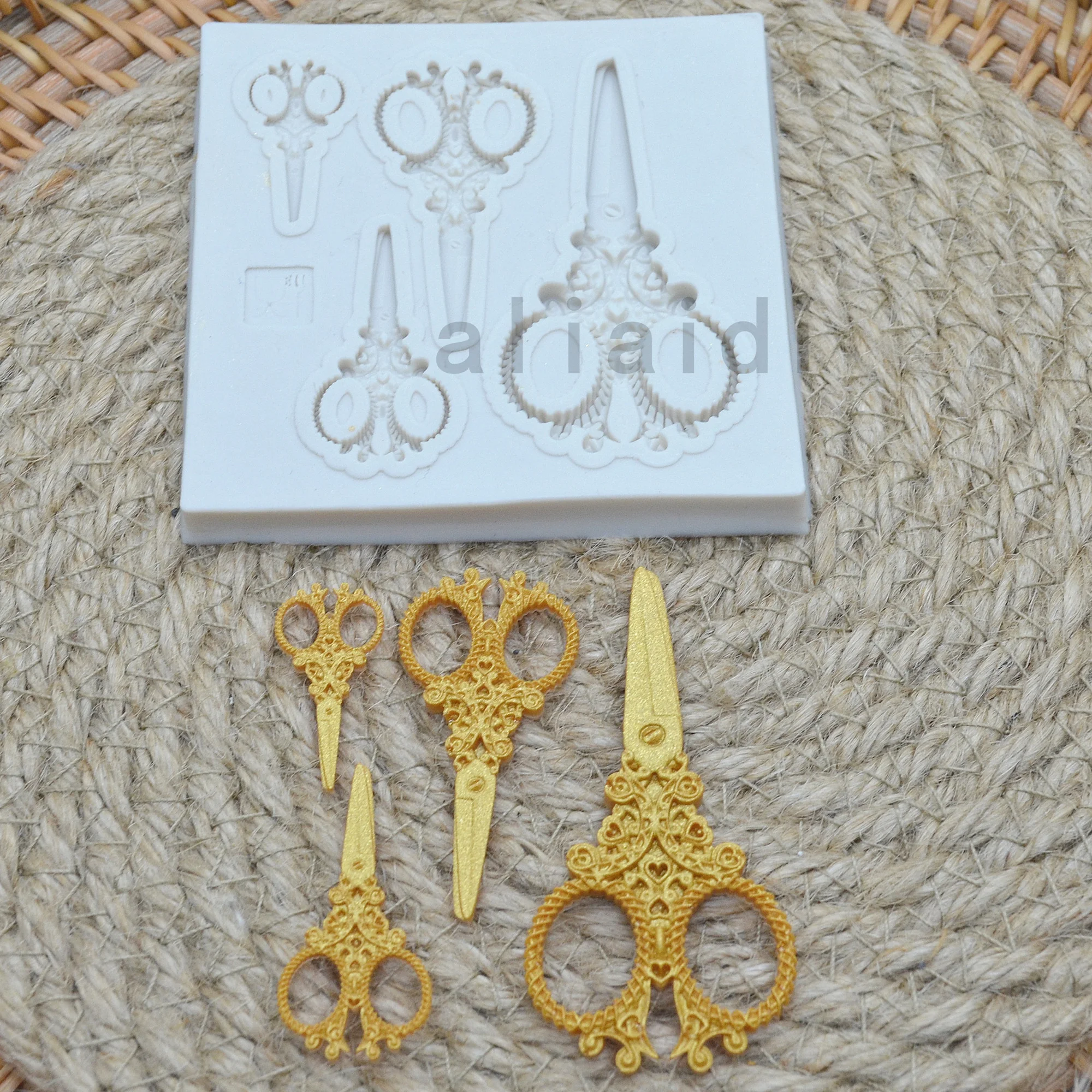 

DIY Scissors Silicone Molds Fondant Cakes Decorating Tools Sugarcraft Chocolate Baking Tools For Cakes Resin Molds X31