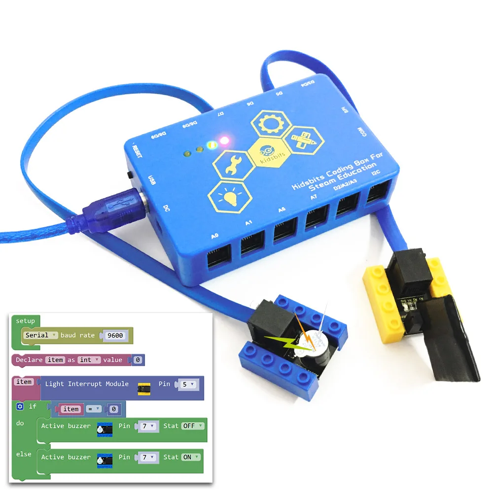 Модуль датчика фотопрерывателя для программирования стеблей Arduino kidsbits | Игрушки