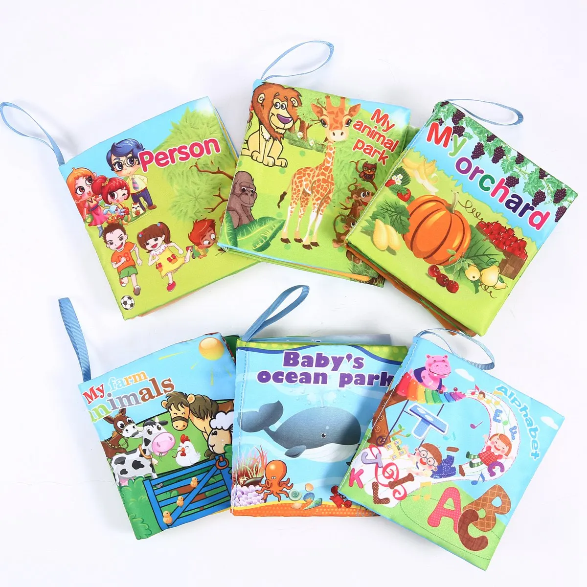 Детская тканевая книжная игрушка английский раннее образование книга слеза не