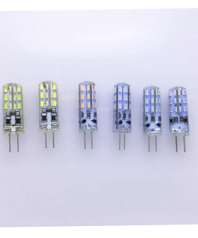5 шт./партия DC12v led g4 синий/зеленый/красный/розовый 12 В 24smd 3014 силикагель led g4 12 В синяя лампочка led 12 В g4 белый теплый белый красочный rgb