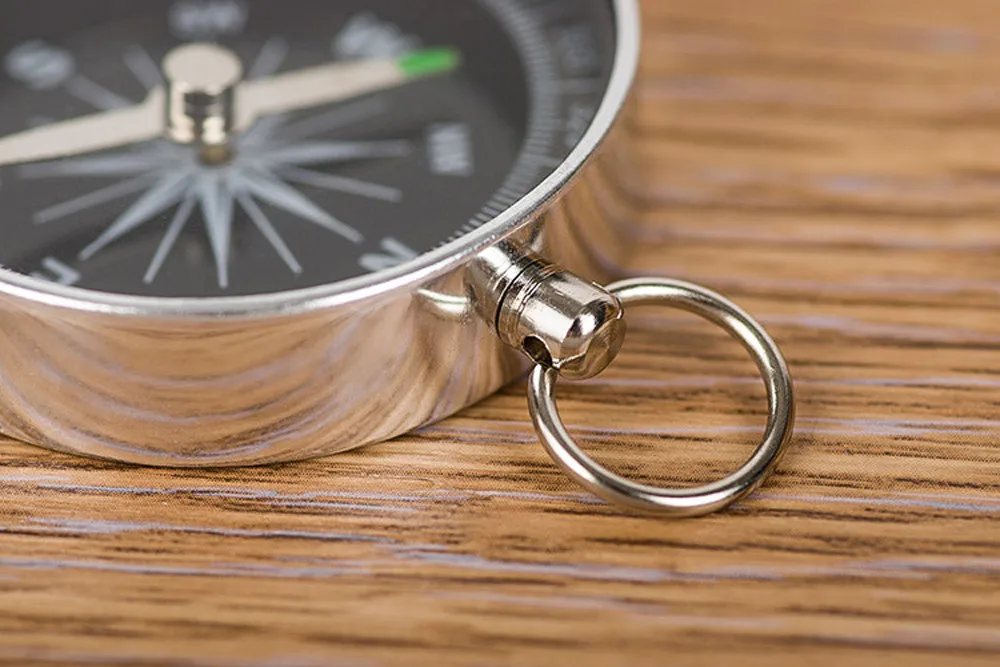 Экстренный компас легкие алюминиевые инструменты для выживания в дикой природе