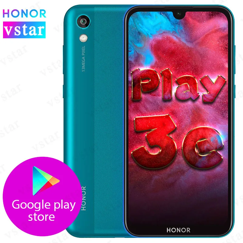 HONOR Play 3E смартфон 5,71 дюймов MT6762R Восьмиядерный Android 9,0 камера 13 МП 3020 мАч