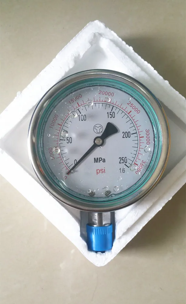 only gauge 0-250Mpa common rail тестер высокого давления для дизельного масла цепи common rail плунжера, common rail пробки давления трубы датчик - Цвет: only gauge