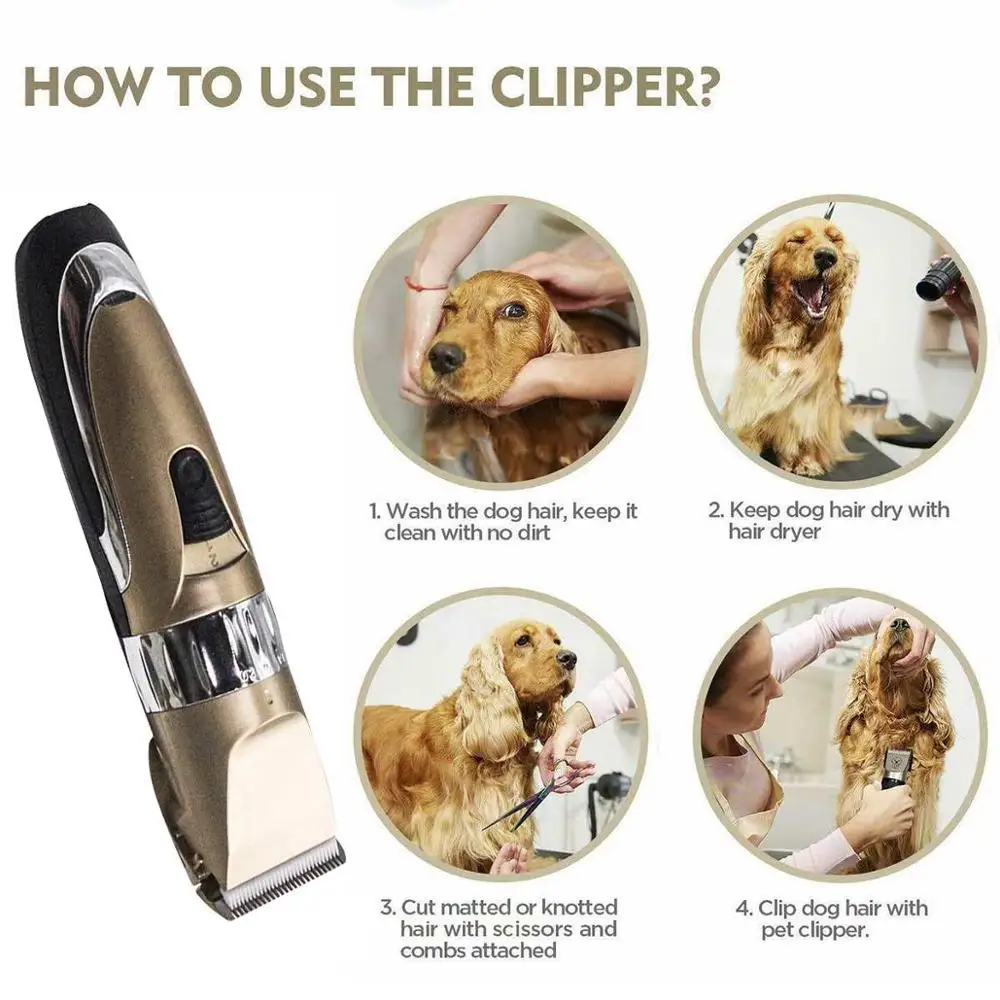 

Professional Pet electric clippers for cats and dogs with USB charging Dog hair trimmer Cutter Grooming Pets Hair Cut Machine