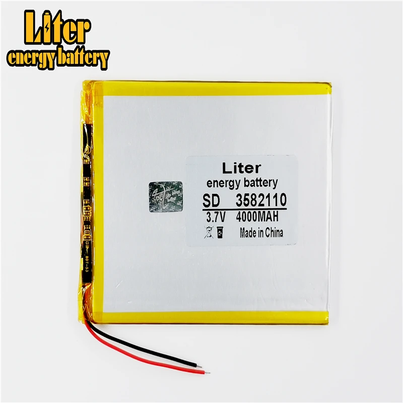 3582110 4000mAh 3 7 V Новый планшетный ПК аккумулятор все марки плоской панели