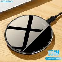FDGAO Wireless Charger Pad 15W Fast Charging for Samsung S20 S10 Note iPhone Airpods Pro Quick Charge