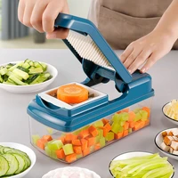 2021 multifunctional vegetable cutter fruit slicer grater shredders drain basket slicers 8 in 1 gadgets kitchen accessories tool