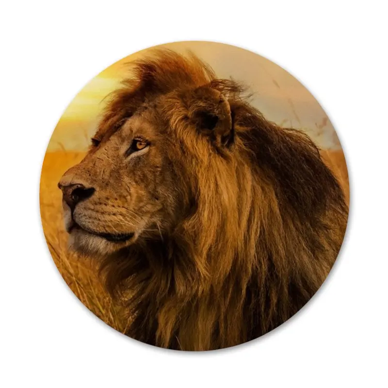 Льва на африканский степной значок брошь заколка аксессуары для одежды рюкзак