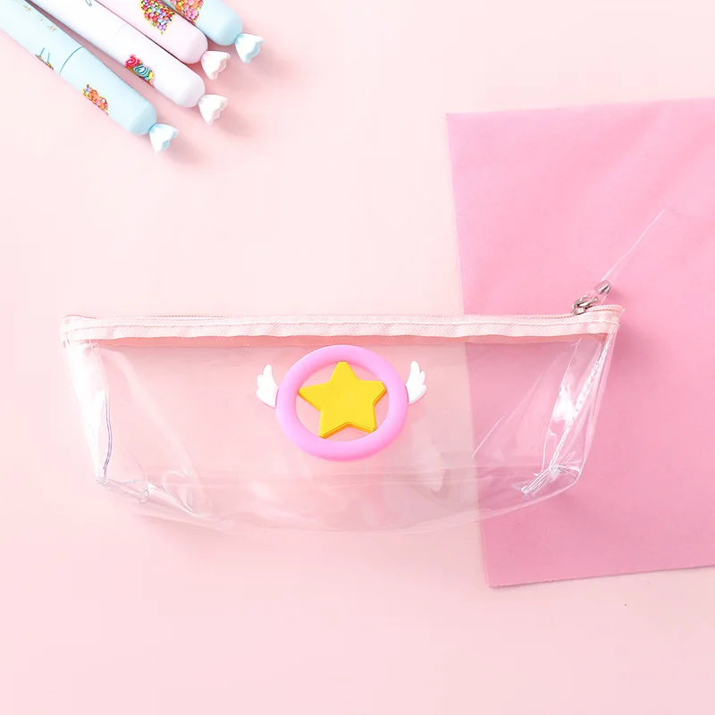Cardcaptor Sakura Sailor Moon Luna Cat Косплей ПВХ Ручка Карандаш Чехол канцелярская сумка