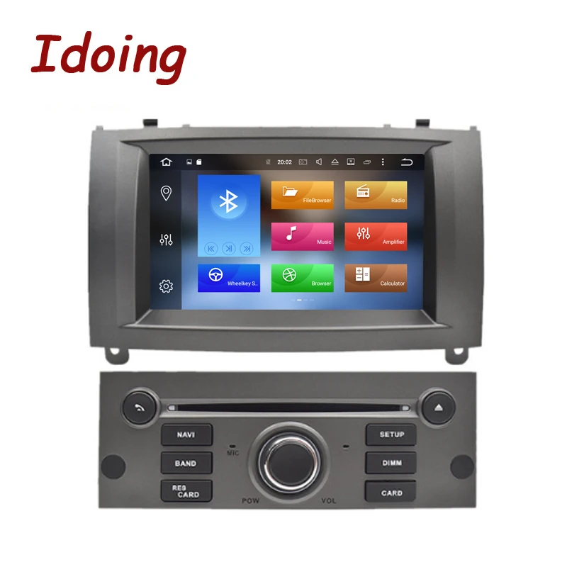 Автомагнитола Idoing с 7 дюймовым дисплеем восьмиядерным процессором ОЗУ 4 Гб ПЗУ 32