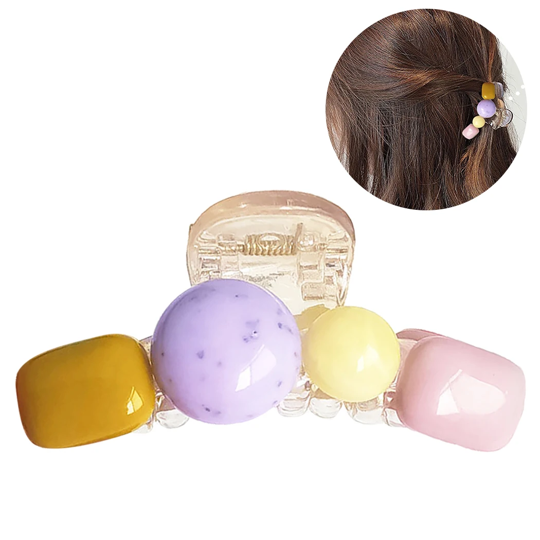 

Hair Claw Acrylic Fashion Casual Lovely Hair Clamp Hair Clip Jaw Clip Ladies Hairgrip Headwear Hairpins Women Headwear