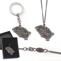 the last of us 2 part ii ellie tattoos keychains butterfly pendant choker long necklaces game accessories