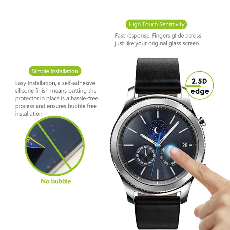 Gear S3 классическое Закаленное стекло Ultra Cltra 9H для Samsung Frontier Smartwatch Защитная пленка