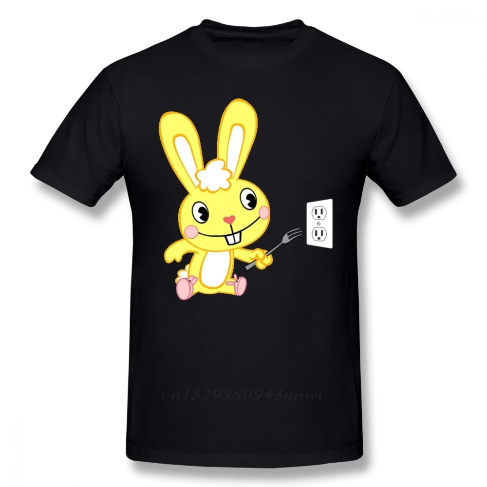 Camiseta de los Amigos del árbol feliz, camiseta de los Amigos del árbol feliz, camiseta de manga corta de algodón con estampado de dibujos animados de Cuddles, camiseta divertida de gran tamaño