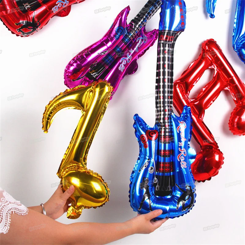 Новый Гелиевый шар для гитары воздушные шары из фольги принцессы в виде короны с