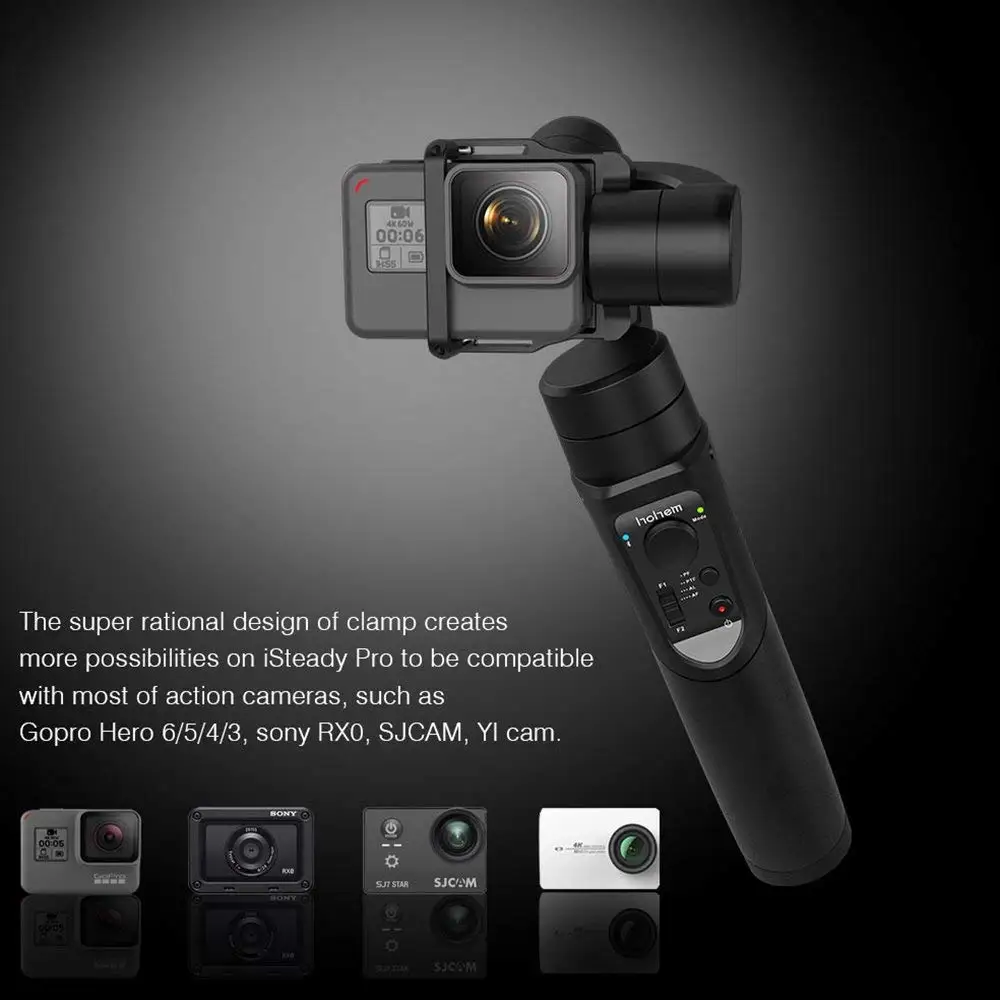Hohem iSteady Pro 3-Axis брызгозащищенное ручной карданный стабилизатор для DJI Osmo Экшн