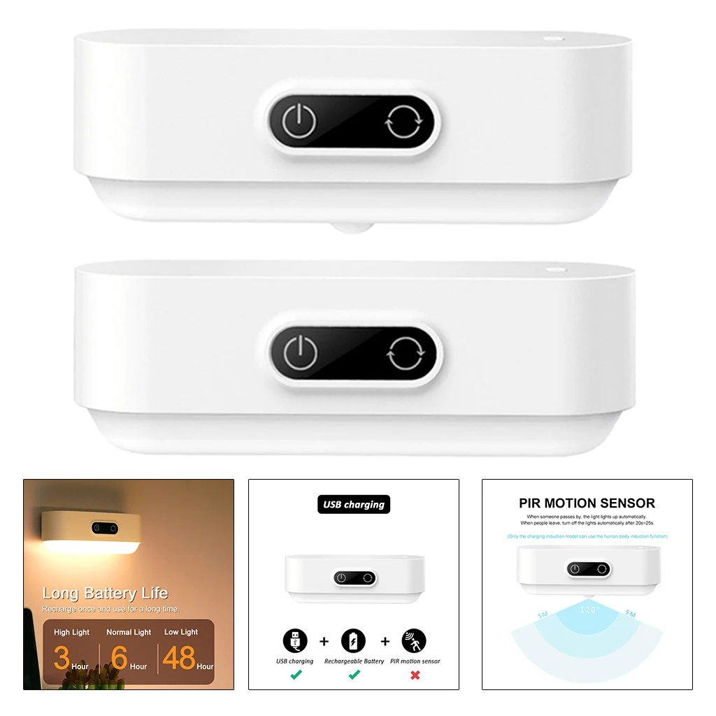 

LED Motion Sensor Night Light Lamp, for Home Kitchen, Easy to install, Infinite Dimming, 26pcs Low Blue Led