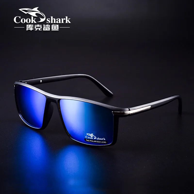 Мужские поляризованные солнцезащитные очки Cook shark для вождения с защитой от