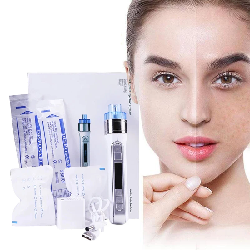 

Портативный инжектор для кожи, пистолет для мезотерапии, ручка для инжекции мезотерапии, удаление черных глаз, против морщин, ручное космет...