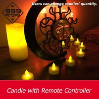 escape room kits candle with remote controller escape game press button to control candle be light on or off