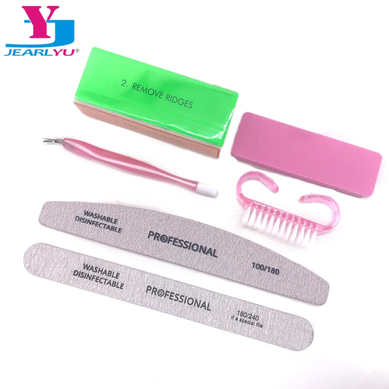 Пилка для ногтей 6 шт./компл. пилка маникюра акриловая кисть профессиональный