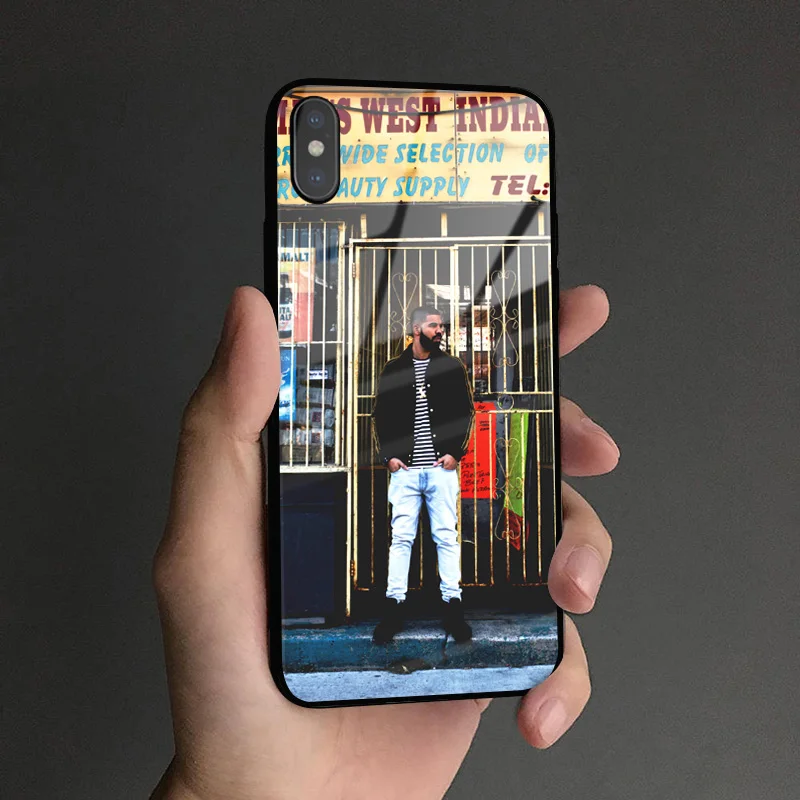 Чехол для телефона DRAKE RAPPER hiphop Coque, мягкий силиконовый стеклянный чехол для Apple iPhone 6 6s 7 8 Plus X XR XS 11 Pro MAX - Цвет: DRAKEA 6