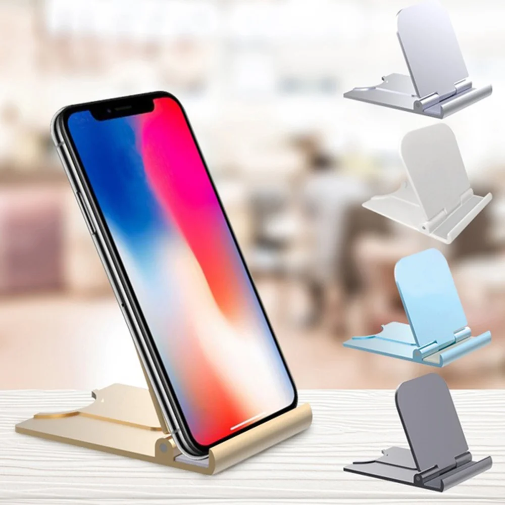 universal folding cell phone table stand plastic desk stand mobile phone holder phone and tablet ring holder for iphone samsung free global shipping
