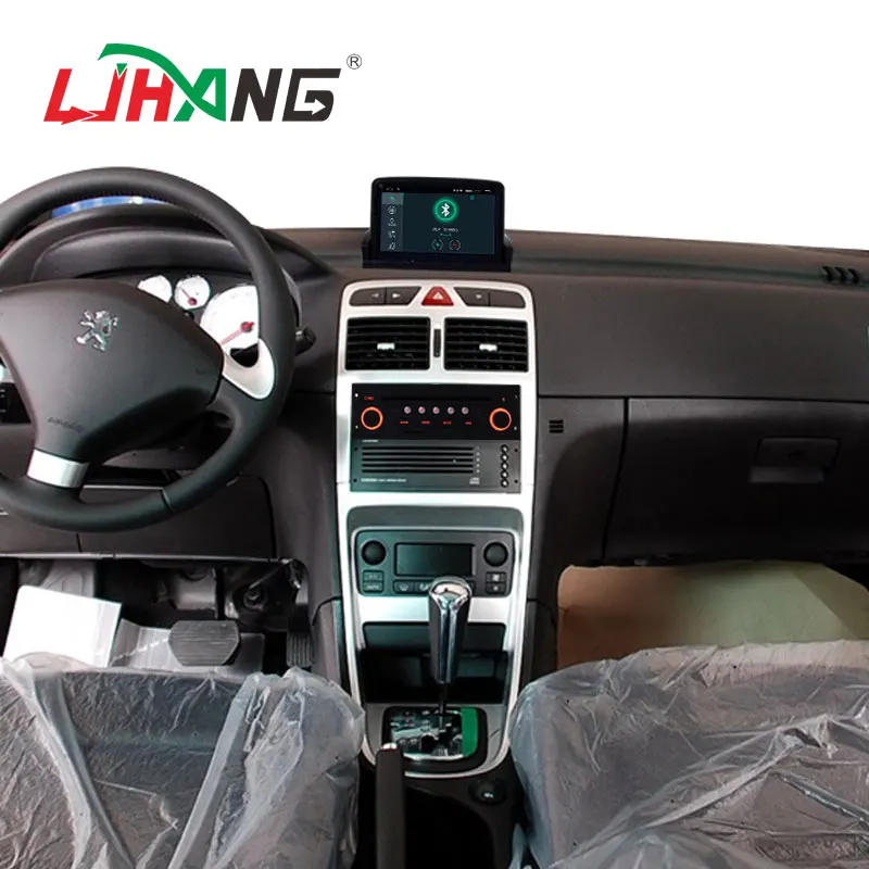 LJHANG Android 10 Автомобильный мультимедийный DVD плеер для Peugeot 307 2008 2009 2010 2011 GPS