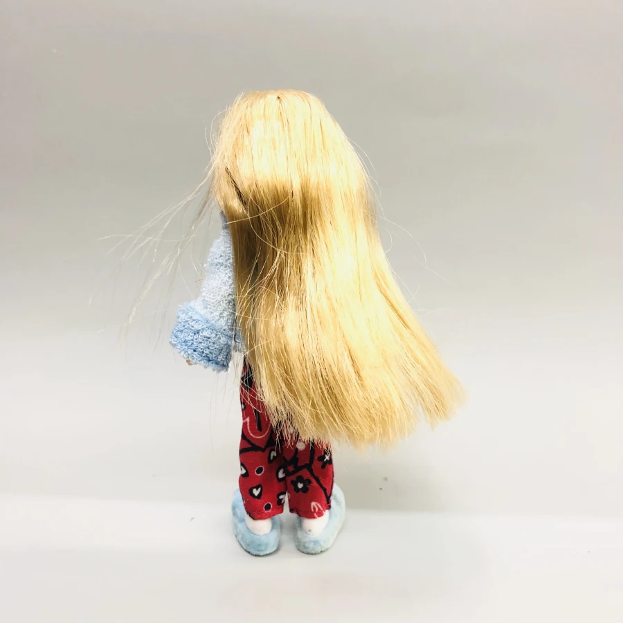 12 см оригинальная модная фигурка, оригинальная милая маленькая Пижама BratzDoll, красивая одежда для девочек, светлые волосы, лучший подарок для ребенка