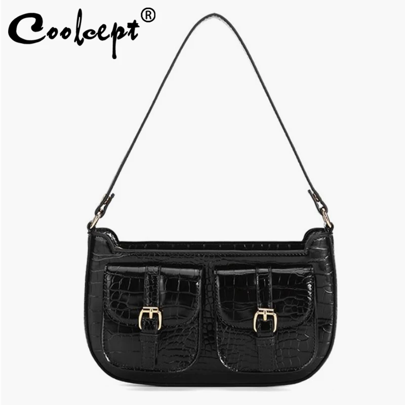 

Coolcept новые модные женские сумки через плечо из искусственной кожи для подмышек для красивых женщин Роскошные модные ретро сумки через плеч...
