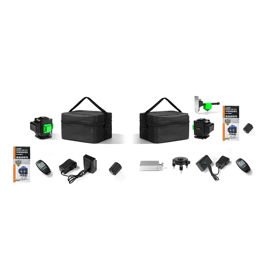 

16 линий 3D Инфракрасный уровень Высокая точность самовыравнивание 360 горизонтальная стена Приклеивание вертикальный крест супер мощный зел...