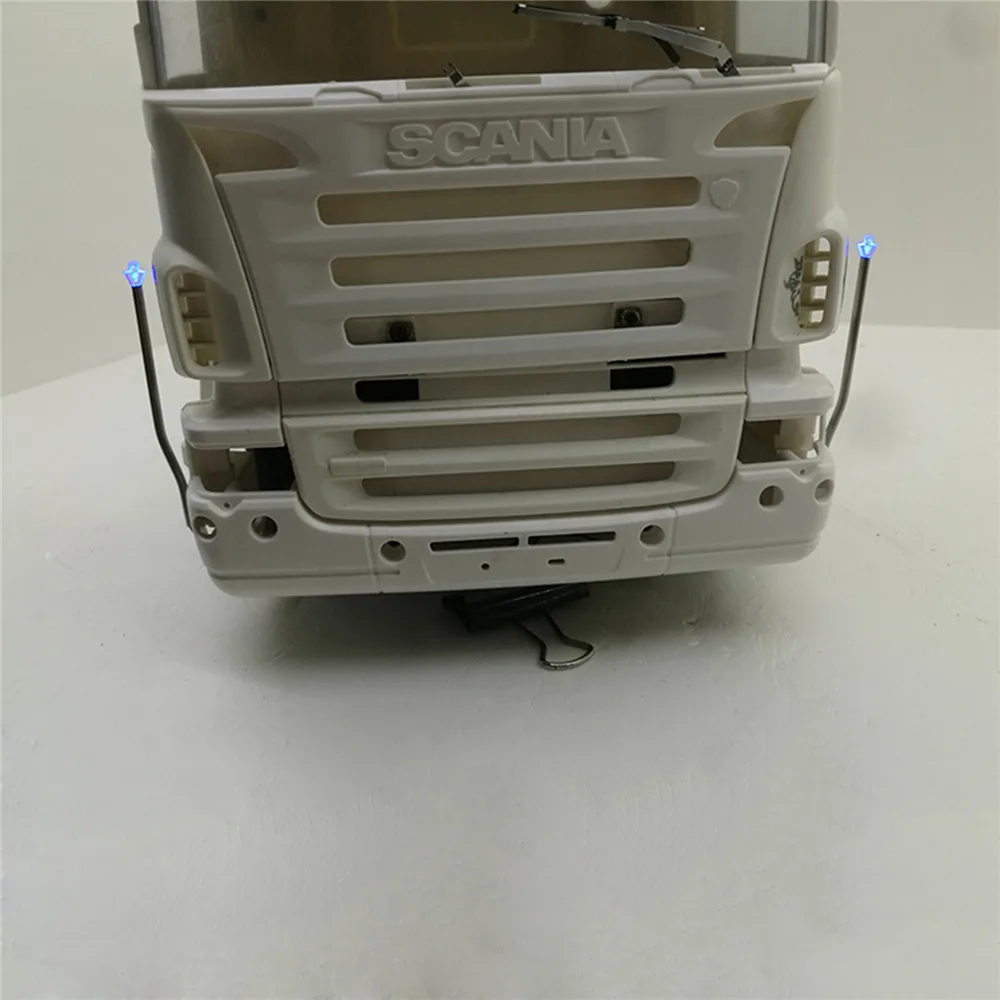 1 пара V8 логотип светодиодный светильник боковая установка лампы для 1/14 TAMIYA по