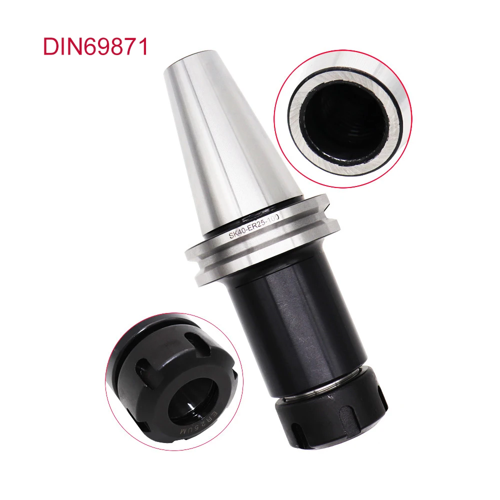SK40 CNC резак ER16 ER20 ER25 ER32 ER40 100L пружинный цанговый патрон эластичный инструмент