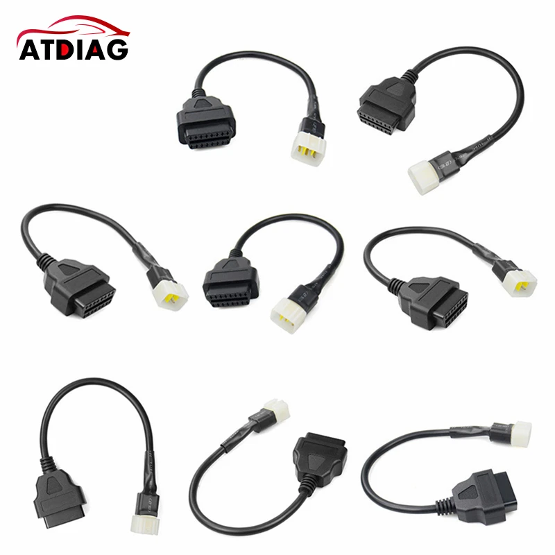 OBD2 разъем для мотоцикла мотобайк YAMAHA 3pin 4pin милая 4Pin K TM 6pin Moto выхлопных газов Du