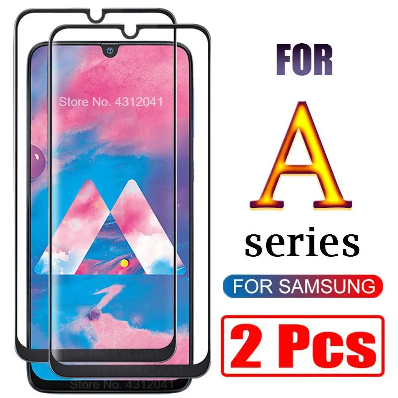 Защитное стекло закаленное для Samsung Galaxy A20/A30/A40/A50/A70/A 50/70/A7 2018/A90|Защитные стёкла и