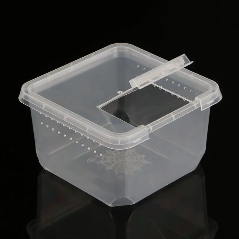 

1Pc Reptile Terrarium Feeder Breeding Box Tortoise Spider Lizard Beetle Insect House Hot New