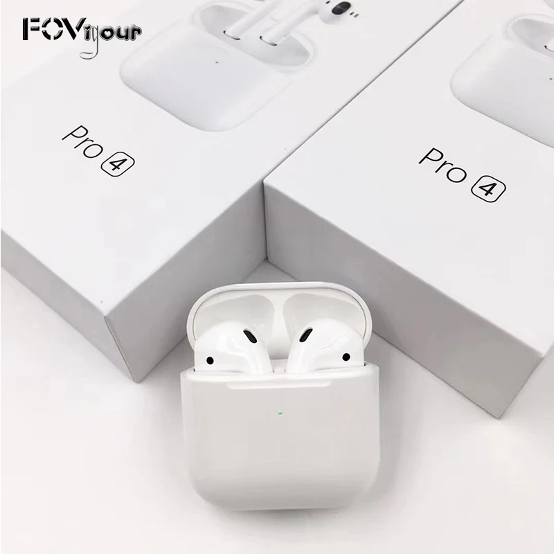 

FOVigour Pro 4 BT 5.0 Wireless Headphones with Microphone Charging Case TWS Earphones for Running Travel True Wireless Earphone