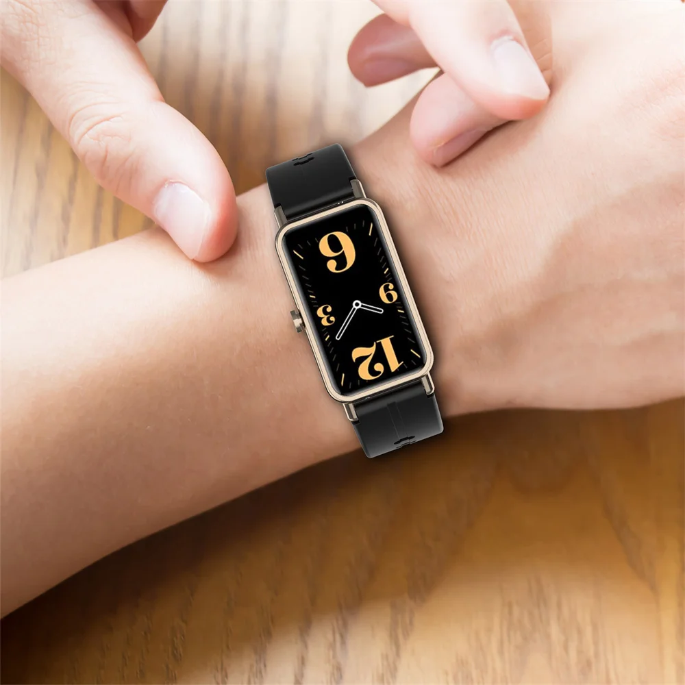 Браслет для Huawei Watch Fit Mini силиконовый 16 мм ремешок Talk Band B3 B6 спортивный сменный Correa