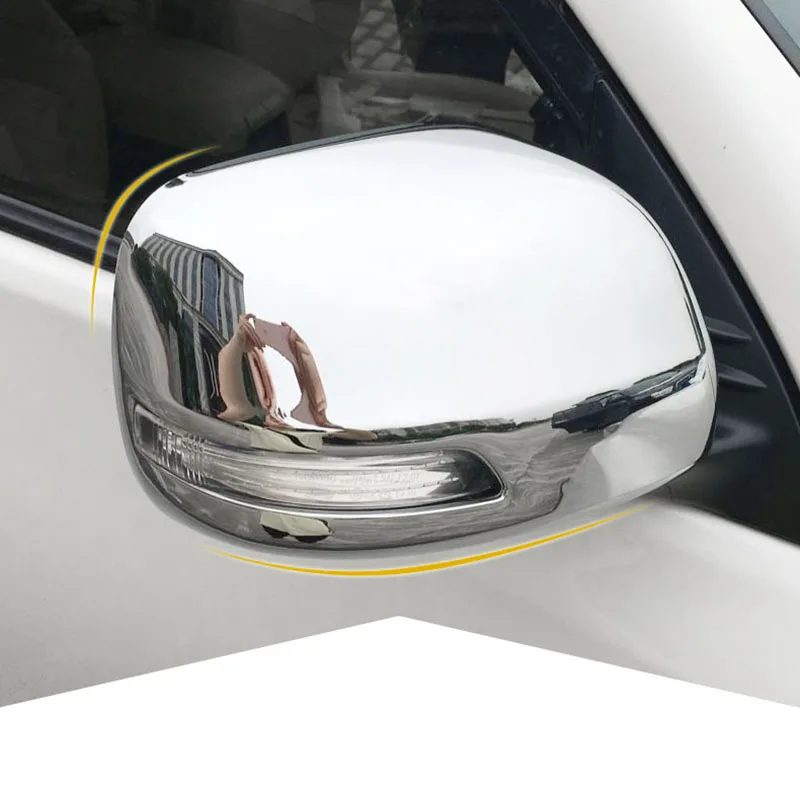 Аксессуары UBLUEE для Toyota Land Cruiser Prado FJ150, 150, 2010-2018, АБС-пластик, хромированная крышка для бокового зеркала заднего вида (art.: 3a3660ba5ff) - 3a3660ba5ff
